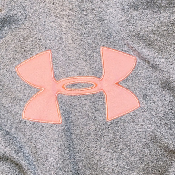 Pink & grey under armour hoodie - Picture 2 of 3